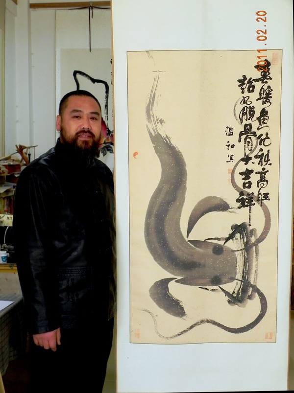 桃核張國(guó)畫(huà)之連年有余